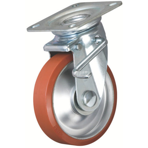 INOAC Medium Load Caster Loglan with Stopper and Swivel Fitting Φ130 P-130WJS 1 pc