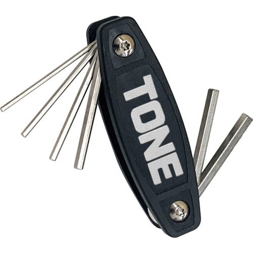 ＴＯＮＥ　六角棒レンチ（ナイフ式）　ナイフレンチ　セット内容２．５、３、４、５、６、８ｍｍ　AW601　1 組