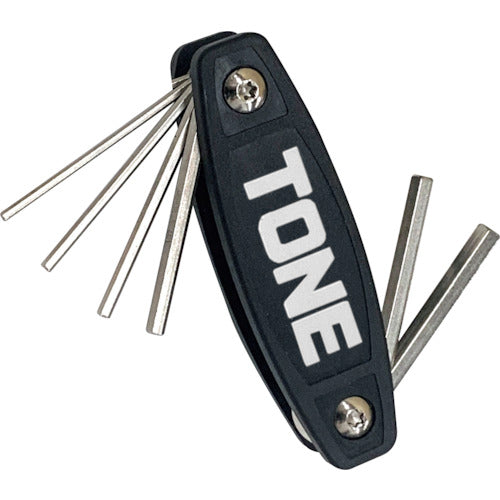 ＴＯＮＥ　六角棒レンチ（ナイフ式）　ナイフレンチ　セット内容１．５、２、２．５、３、４、５、６ｍｍ　AW701　1 組