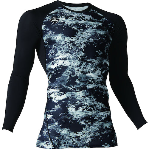 ＢＵＲＴＬＥ　長袖エアーフィット４０７０−７３−Ｓ　ブラックウッド　4070-73-S　1 着