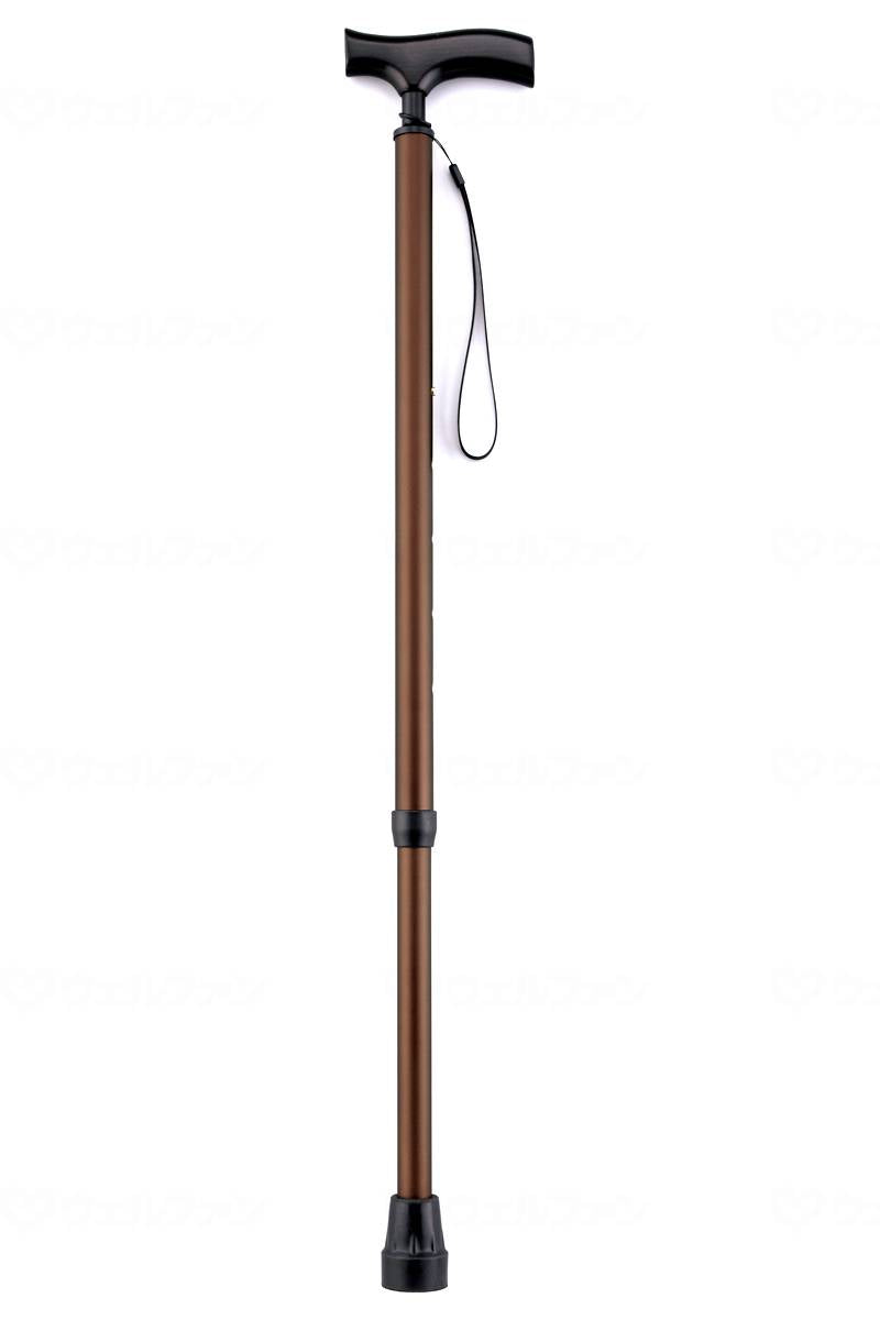 Makitech Reliable Walking Stick, Extendable and Thick, Brown