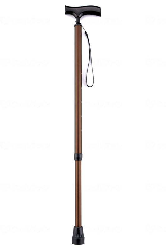 Makitech Reliable Walking Stick, Extendable and Thick, Brown