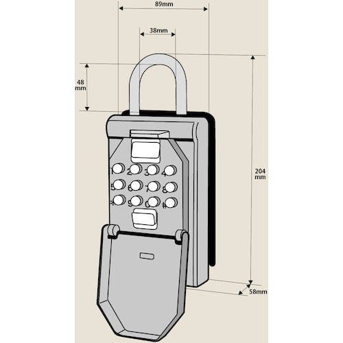 노무라텍 버튼식 키스톡 N-1267 1개
