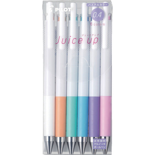 파일럿 겔 잉크 볼펜 주스업 0.4 파스텔 컬러 6색 세트 LJP120S4-6CP 1 PK