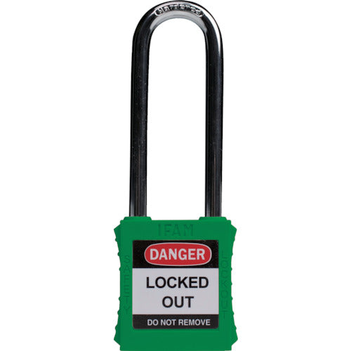 Ifam Lockout Padlock Steel Shackle (Long) Green 044826 1 pc