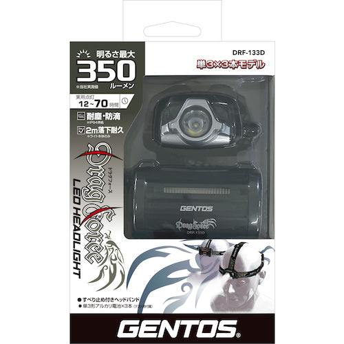 ＧＥＮＴＯＳ　ＬＥＤヘッドライト　ドラグフォース１３３Ｄ　DRF-133D　1 台