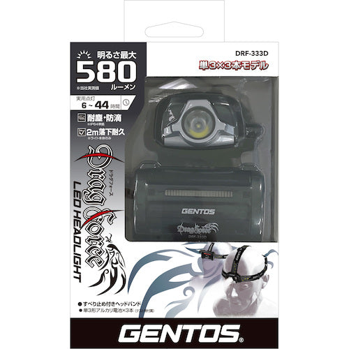 ＧＥＮＴＯＳ　ＬＥＤヘッドライト　ドラグフォース３３３Ｄ　DRF-333D　1 台