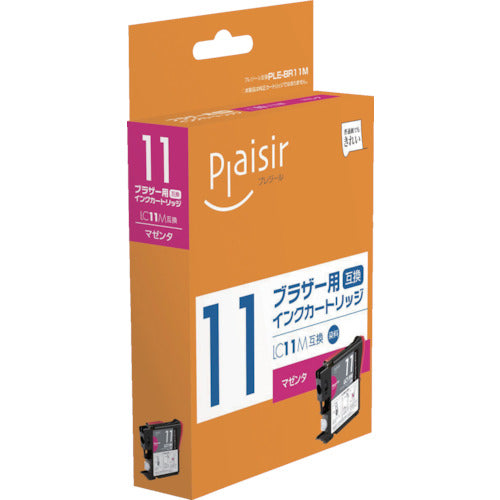 エレコム　Ｐｌａｉｓｉｒ　汎用インクカートリッジ　マゼンタ　ブラザー用　PLE-BR11M　1 本