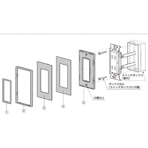 SUGATSUNE (210033139) PXP-UM01-Q1-GC Switch plate/Outlet plate PXP-UM01-Q1-GC 1 set