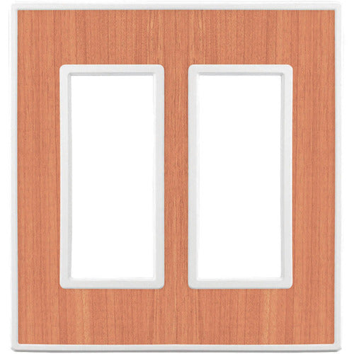 SUGATSUNE (210032222) PXP-FW02-WR 스위치 플레이트 콘센트 플레이트 (2 연속) PXP-FW02-WR 1 장