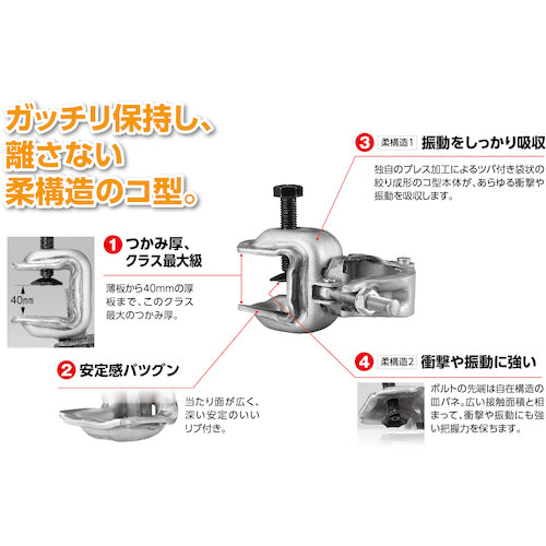 ＫＳ　ＫＳコ型クランプ１型固定　1301119　1 個