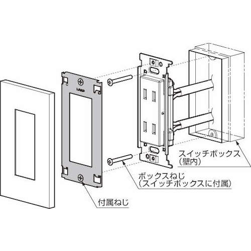ＳＵＧＡＴＳＵＮＥ　（２１００４０７５２）ＰＸＰ−ＥＳ０１−ＷＴスイッチプレート・コンセントプレート　PXP-ES01-WT　1 枚