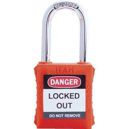 Ifam Lockout Padlock Steel Shackle Orange 044900 1 pc