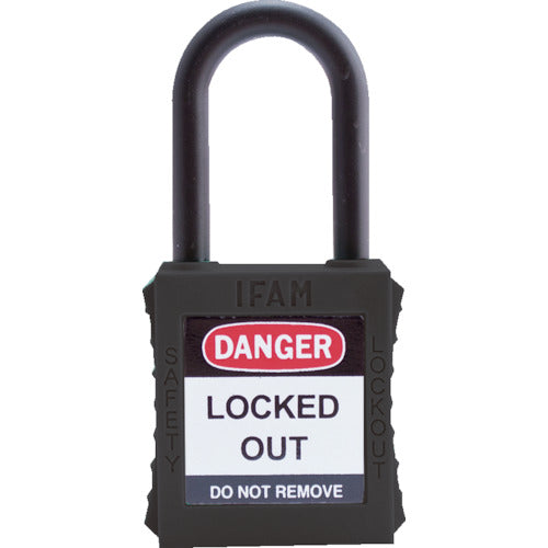Ifam Lockout Padlock Nylon Shackle Black 044880 1 pc