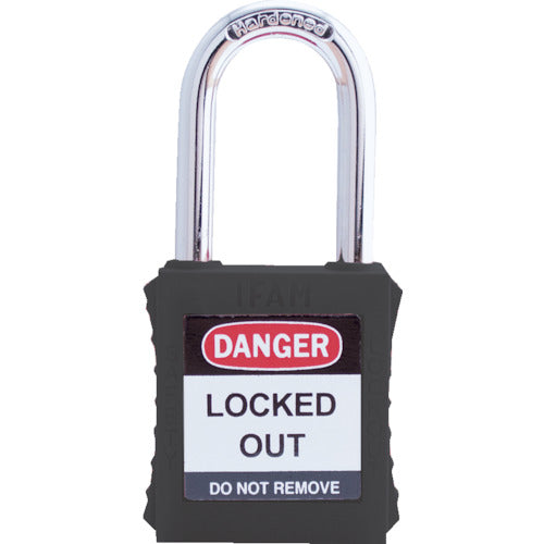 Ifam Lockout Padlock Steel Shackle Black 044860 1 pc
