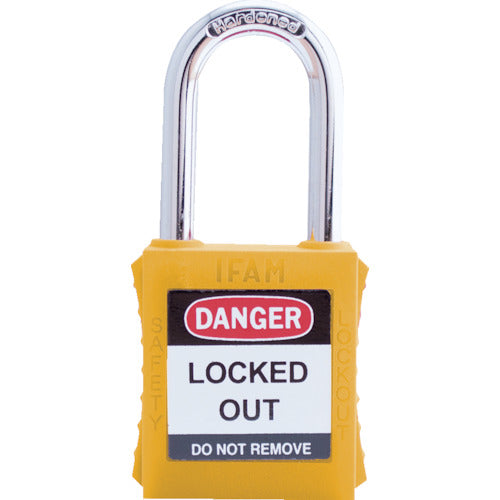 Ifam Lockout Padlock Steel Shackle Yellow 044780 1 pc