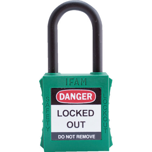 Ifam Lockout Padlock Nylon Shackle Green 044840 1 pc
