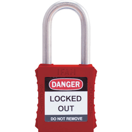 Ifam Lockout Padlock Stainless Steel Shackle Red 044710 1 pc