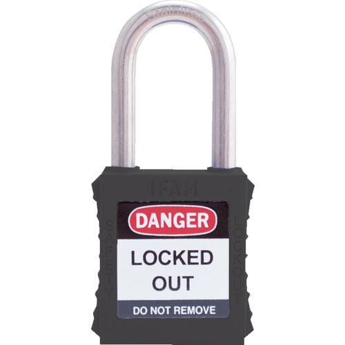 Ifam Lockout Padlock Stainless Steel Shackle Black 044870 1 pc