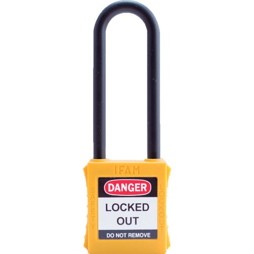 Ifam Lockout Padlock Nylon Shackle (Long) Yellow 044806 1 pc