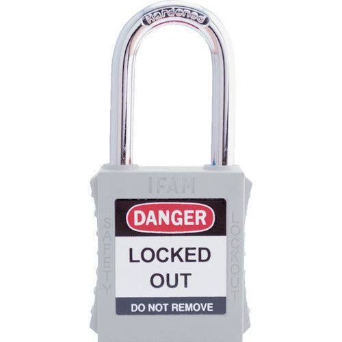 Ifam Lockout Padlock Steel Shackle White 044660 1 pc