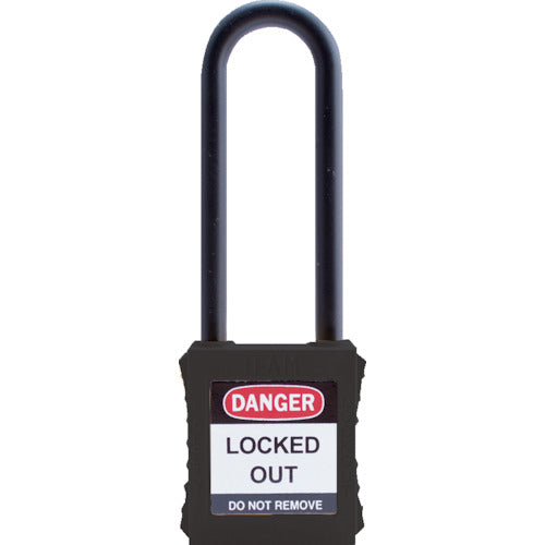 Ifam Lockout Padlock Nylon Shackle (Long Thread) Black 044886 1 pc