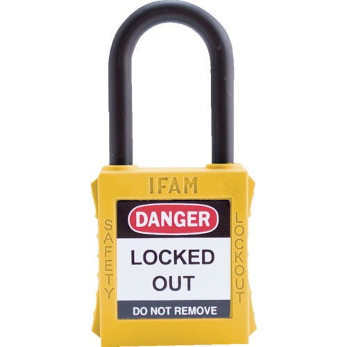 Ifam Lockout Padlock Nylon Shackle Yellow 044800 1 pc