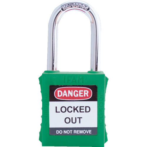 Ifam Lockout Padlock Steel Shackle Green 044820 1 pc