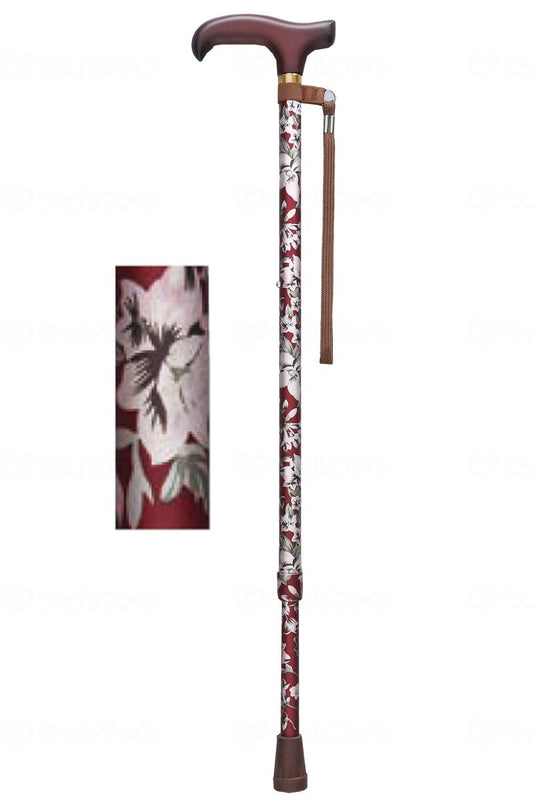 フジホームﾍﾞｰｼｯｸ　伸縮Ｓ 花柄赤