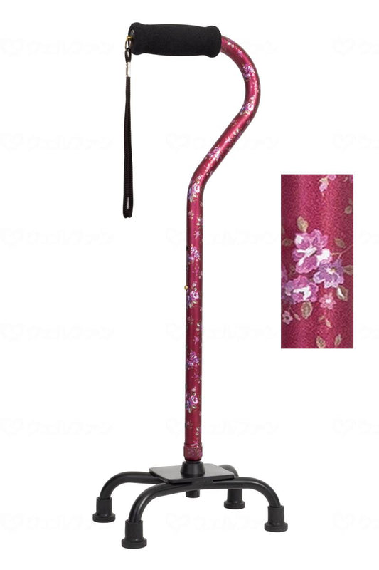 Fuji Home All Aluminum 4-Point Cane Flower Wine