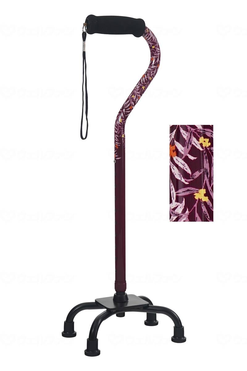 Fujihome All Aluminum 4-Point Cane Leaf Wine