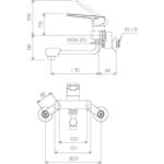 ＫＶＫ　シングルレバー式混合栓　MSK110K　1 台