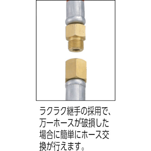 ＴＲＩＥＮＳ　耐火花性ソフトホースリール　内径８．０ｍｍ×１０ｍ　SHS-310SB　1 台