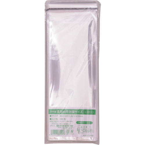 IRL OPP bag with lid and seal, long size 40 envelope size OBT-4 1 bag
