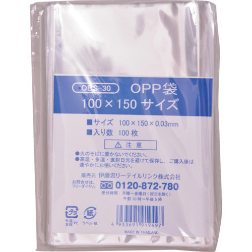 ＩＲＬ　ＯＰＰ袋シールなし　１００×１５０サイズ　OBS-30　1 袋