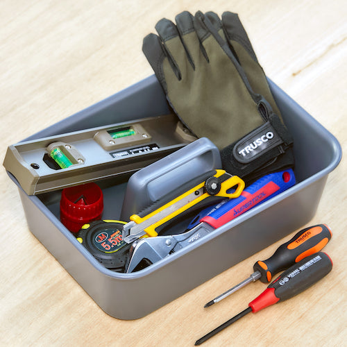 TRUSCO Soft Tool Tray, Dark Gray, KTLPE-DG, 1 pc