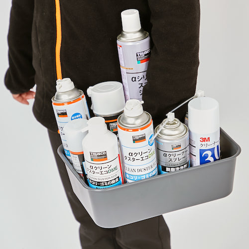 TRUSCO Soft Tool Tray, Dark Gray, KTLPE-DG, 1 pc