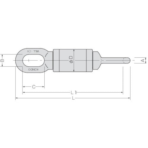 Kondotec KT Swivel KBS-101 (1t) 081A7KBS101 1 piece