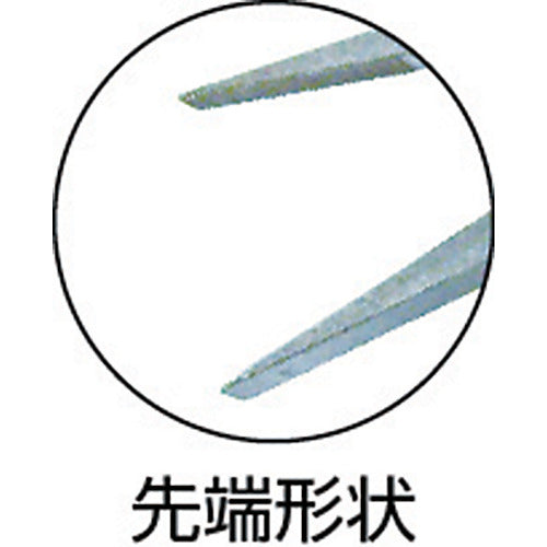 TOP 플랫 노즈 플라이어 기자 부착 스테인리스제 100mm FN-103N 1 쵸