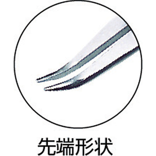 TOP 니들 노즈 벤트 플라이어 스테인리스제 100mm NN-100B 1 쵸