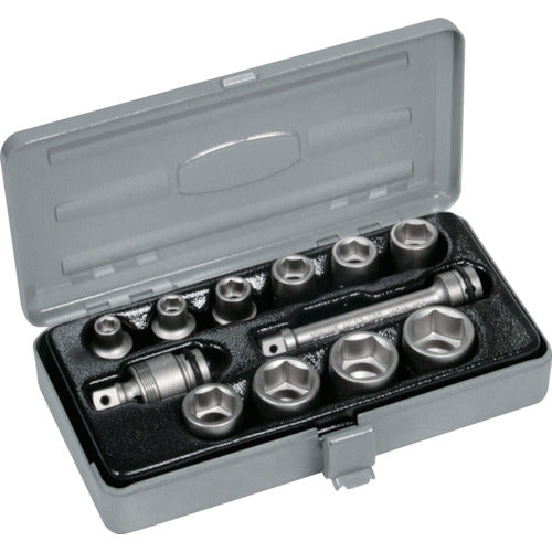 ＴＯＮＥ　インパクト用ソケットセット（メタルトレー付）　１２ｐｃｓ　差込角９．５ｍｍ　NV3102　1 Ｓ