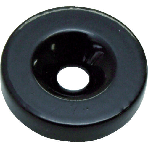 MAGNA Neodymium Polyamide Magnet, 2 pieces per bag (round, black, with hole) P1-111545B 1 bag