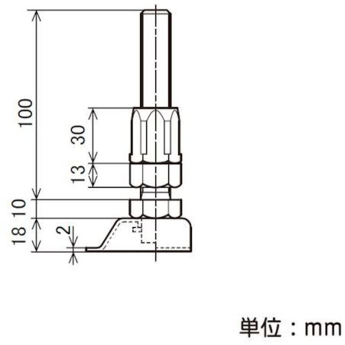 ＹＡＺＡＫＩ　イレクター　アジャスターボルトＢセット　ＥＦー１２１７Ｂ　Ｓ　ＳＥＴ　　EF-1217BSET　1 個