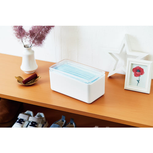 伊勢藤　マスク保管ケースホワイト　I-593-W　1 個