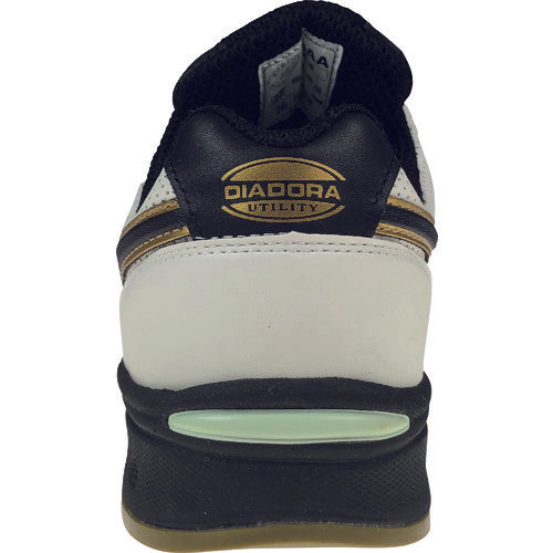 ディアドラ　　ＤＩＡＤＯＲＡ　安全作業靴　ピーコック　白／黒　２４．０ｃｍ　PC12-240　1 足