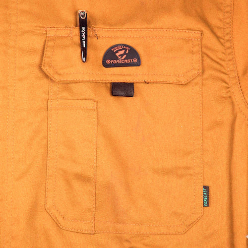 カジメイク　Ｔ／Ｃ長袖つなぎ服　オレンジ　４Ｌ　6609-25-4L　1 着