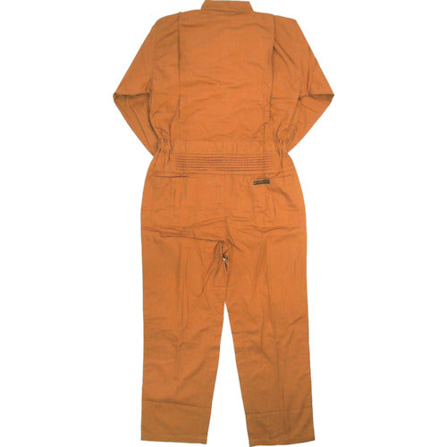 カジメイク　Ｔ／Ｃ長袖つなぎ服　オレンジ　ＬＬ　6609-25-LL　1 着