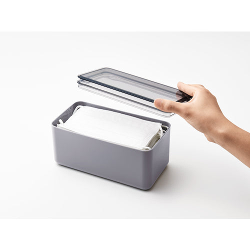 Iseto Mask Storage Case Gray I-593-G 1 pc
