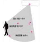 STARLIGHT LED Solar Wall Light Space Saving Model SK-SWLW200GY 1 pc