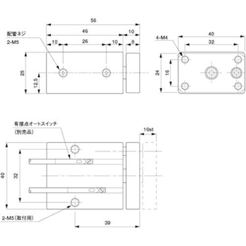 アインツ　ミニコンテナシリンダー・複動型　　　　　NCON-M10W　1 個